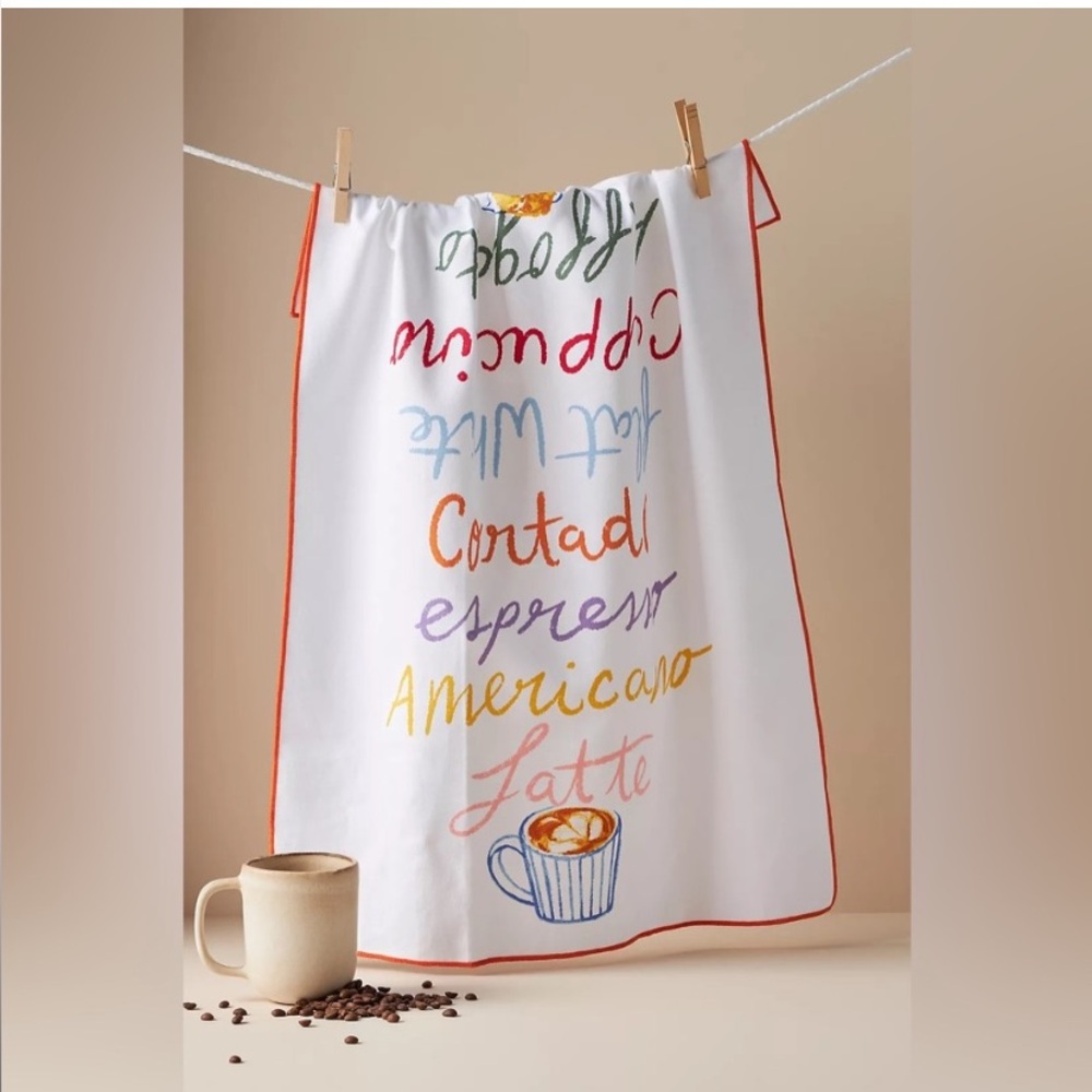 Coffee dish towel
